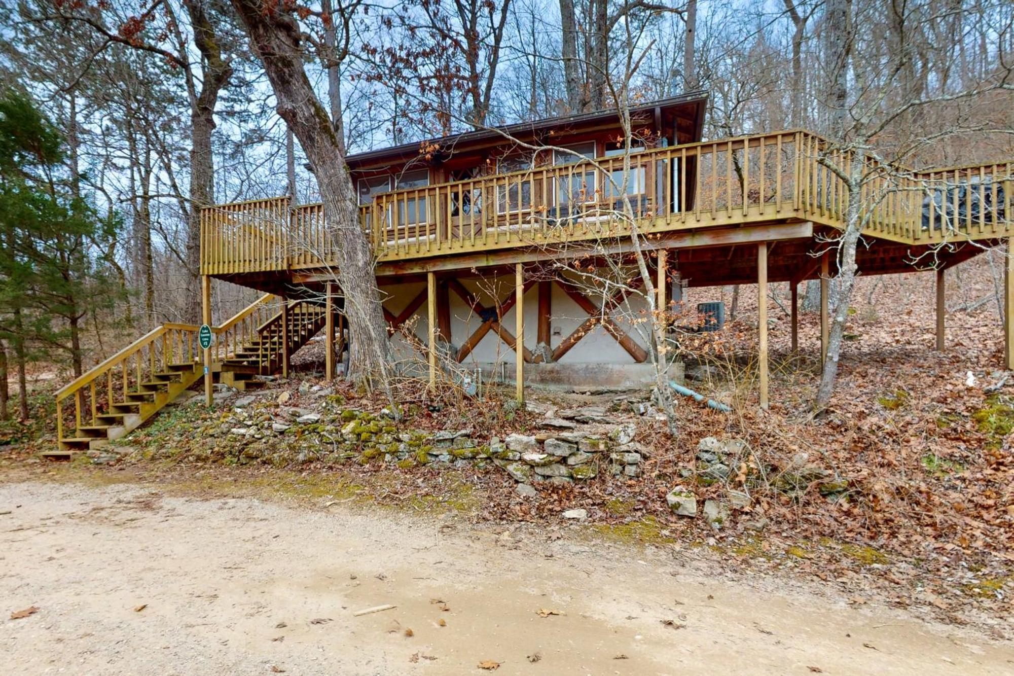 Lake Lucerne - Treehouse Cabin #01 Eureka Springs Eksteriør bilde